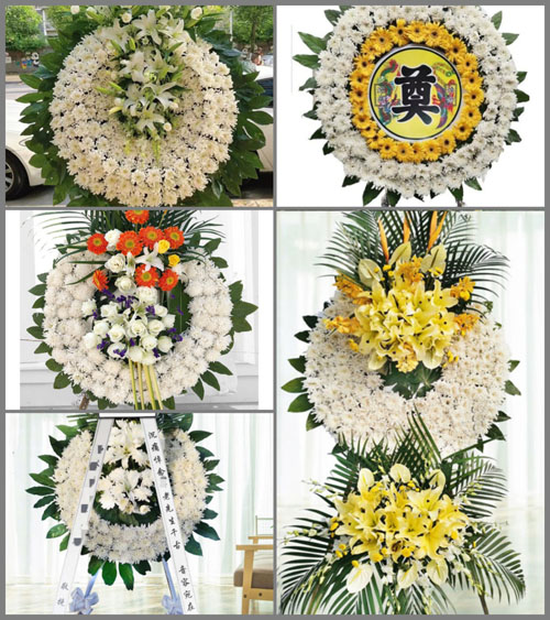 湖南永州祁阳县茅竹镇坦坪村花圈速递